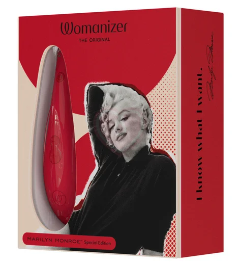 Бесконтактный клиторальный стимулятор Womanizer Classic 2 Marilyn Monroe красный фото 7