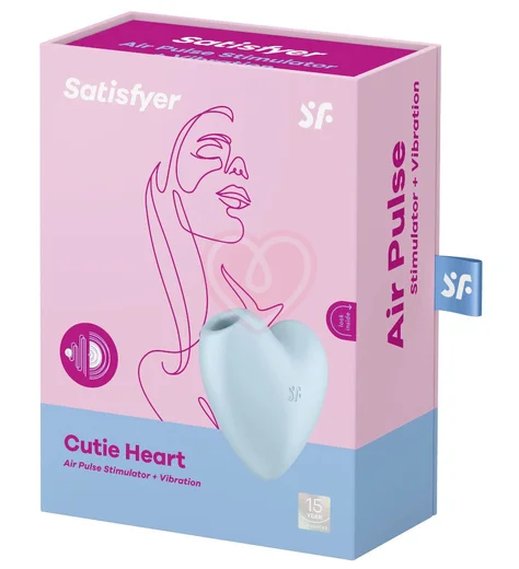 Вакуумный вибростимулятор Satisfyer Cutie Heart голубой фото 2