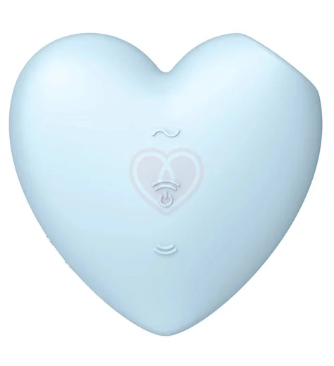 Вакуумный вибростимулятор Satisfyer Cutie Heart голубой фото 4
