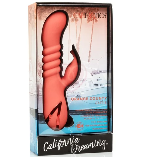 Вибратор с пульсацией Orange County Cutie оранжевый фото 5