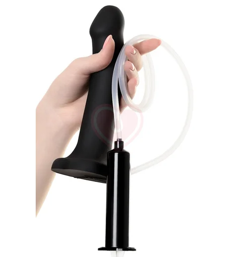 Фаллоимитатор с эффектом семяизвержения Strap-on-me L 19,5 см чёрный фото 3