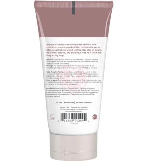 Дезодорирующая крем-пудра Coochy Sweat Defense 100 мл фото 2