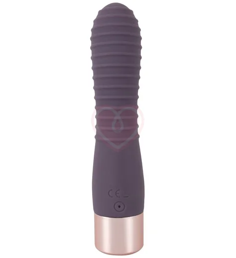 Ребристый вибратор с изгибом Elegant Series Flexy Vibe фото 7