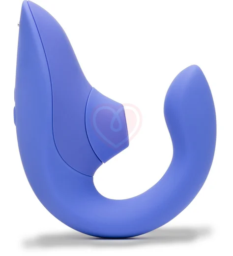 Вибратор для зоны G c бесконтактной стимуляцией клитора Womanizer Blend голубой фото 3