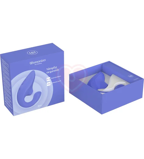 Вибратор для зоны G c бесконтактной стимуляцией клитора Womanizer Blend голубой фото 12