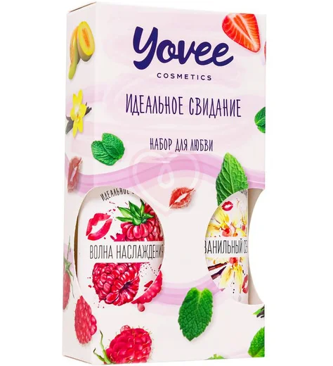 Набор для любви из 2 гелей-смазок Yovee со вкусом малины и ванильных сливок фото 2
