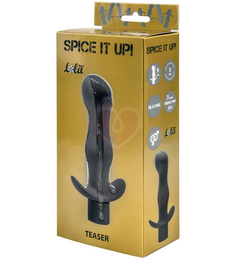 Анальная пробка с вибрацией Spice it up Teaser серая фото 2