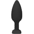 Светящаяся пробка с нагревом Glow Heating Anal Butt Plug чёрная фото 2