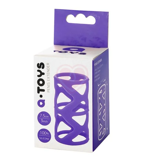 Рельефная насадка ToyFa A-Toys фиолетовая фото 2