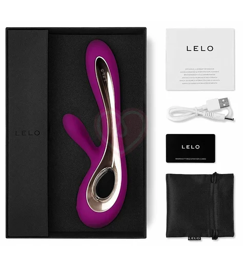 Вибратор с клиторальным стимулятором Lelo Soraya 2 лиловый фото 2