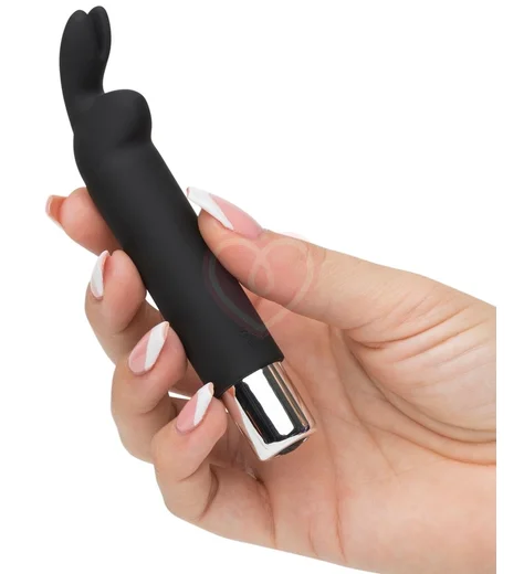 Вибропуля с ушками '50 оттенков серого' Greedy Girl Bullet чёрная фото 3