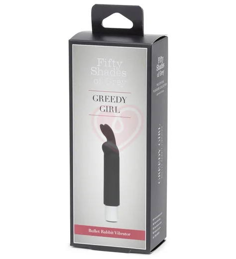 Вибропуля с ушками '50 оттенков серого' Greedy Girl Bullet чёрная фото 5