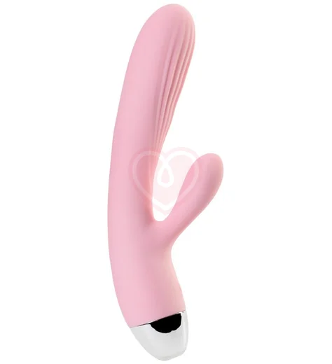 Вибратор с пульсацией и подогревом Jos Milly розовый фото 2