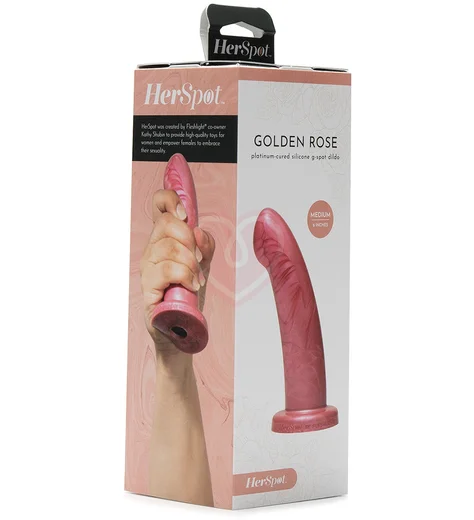 Фаллоимитатор Fleshlight Her Spot Golden Rose Medium средний фото 5