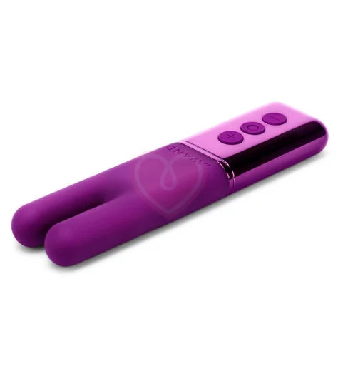 Двухмоторный мини-вибратор Le Wand Deux фиолетовый фото 2