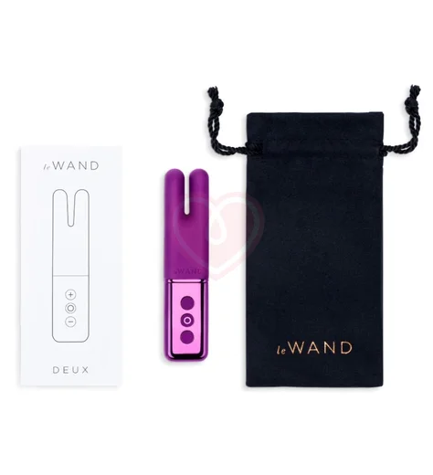 Двухмоторный мини-вибратор Le Wand Deux фиолетовый фото 5