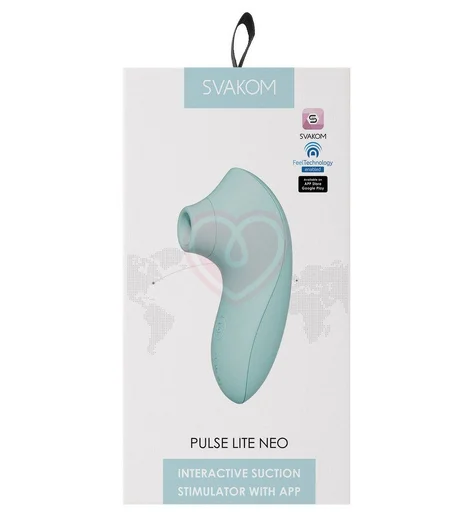 Мембранно-волновой клиторальный стимулятор Svakom Pulse Lite Neo с приложением мятный фото 5