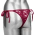 Вибратор для клитора с пультом Lace Thong Set One size бордовый фото 12