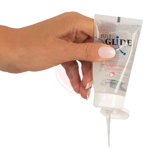 Ароматизированный лубрикант Just Glide Клубника 50 мл фото 3