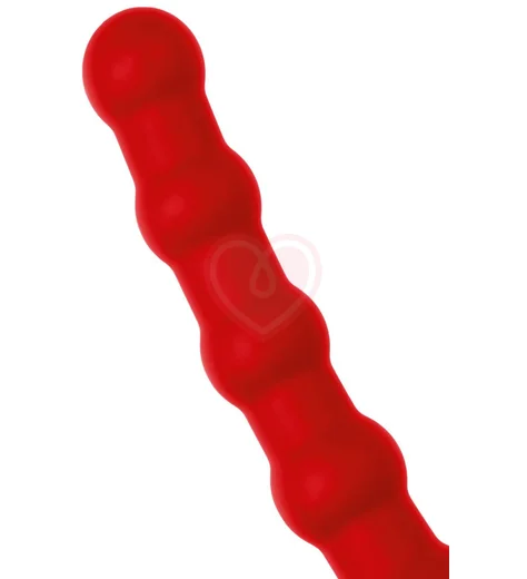 Фактурная насадка для двойного проникновения Toyfa Double Penetration красная фото 4