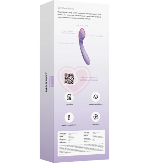 Интерактивный вибратор Svakom Margot лавандовый фото 3