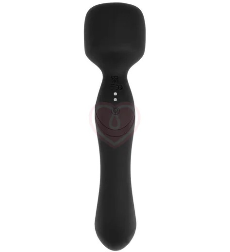 Двусторонний массажёр с нагревом Heating Wand чёрный фото 3