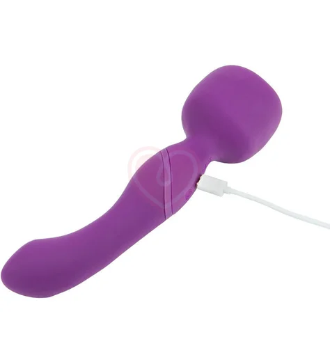 Двусторонний массажёр с нагревом Heating Wand фиолетовый фото 5