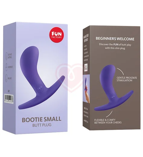 Анальная пробка с загнутым кончиком Fun Factory Bootie Small Anal Toy фиолетовая фото 2