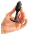 Утяжелённая анальная пробка для ношения b-Vibe Snug Plug 1 мини чёрная фото 5