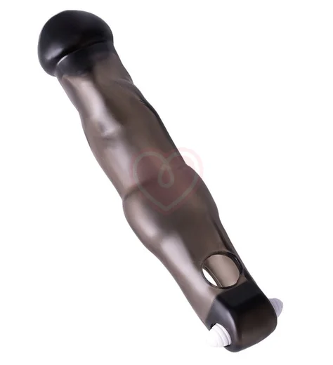 Насадка на пенис с кольцом ToyFa Xlover чёрная фото 3