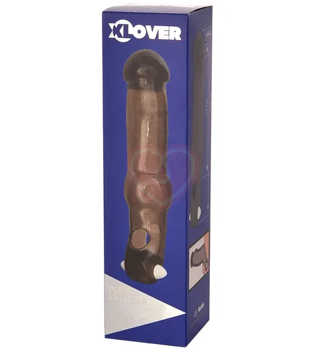 Насадка на пенис с кольцом ToyFa Xlover чёрная фото 5