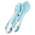 Расширяемый вибратор Satisfyer Air Pump Vibrator 5 с приложением голубой фото 5