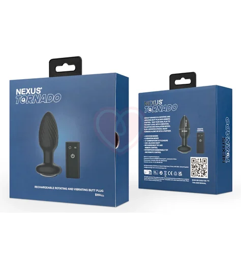 Анальная вибропробка Nexus Tornado с ротацией и пультом управления фото 5