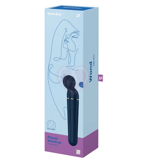Вибромассажёр Satisfyer Planet Wand-er синий фото 5