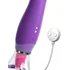 Двусторонний вибратор с помпой и язычком Her Ultimate Pleasure фиолетовый фото 5