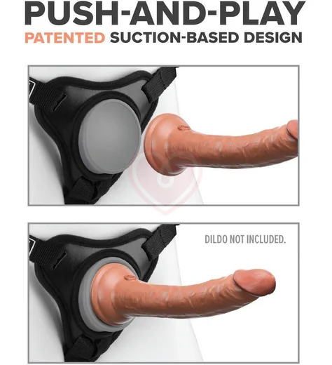 Пояс для страпона с присоской Body Dock Elite Mini черный фото 4