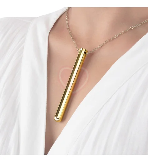 Вибратор-кулон Le Wand Vibrating Necklace Gold золотой фото 4