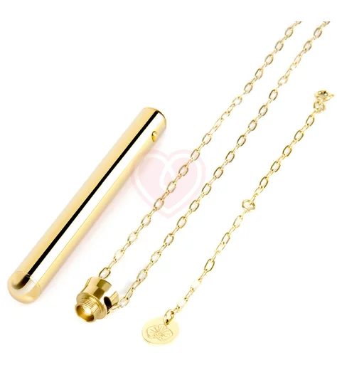 Вибратор-кулон Le Wand Vibrating Necklace Gold золотой фото 5