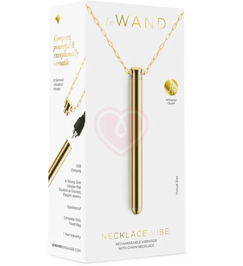 Вибратор-кулон Le Wand Vibrating Necklace Gold золотой фото 8