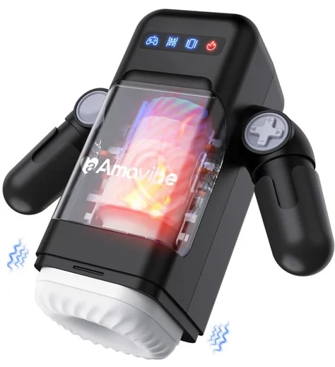 Робот-мастурбатор в форме джойстика Amovibe Game Cup чёрный фото 3