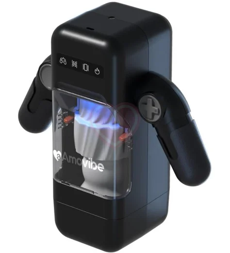 Робот-мастурбатор в форме джойстика Amovibe Game Cup чёрный фото 5