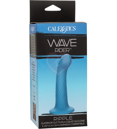 Фаллоимитатор на присоске Wave Rider Ripple синий фото 3
