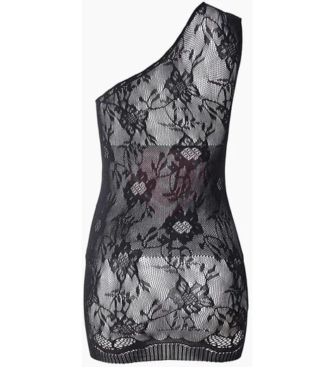 Сорочка на одно плечо Impulse чёрная фото 7