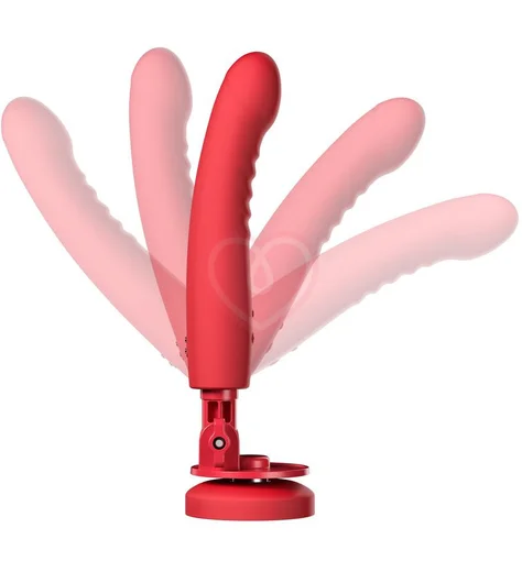 Вибратор на присоске реагирующий на движение Lovense Mission 2 красный фото 5