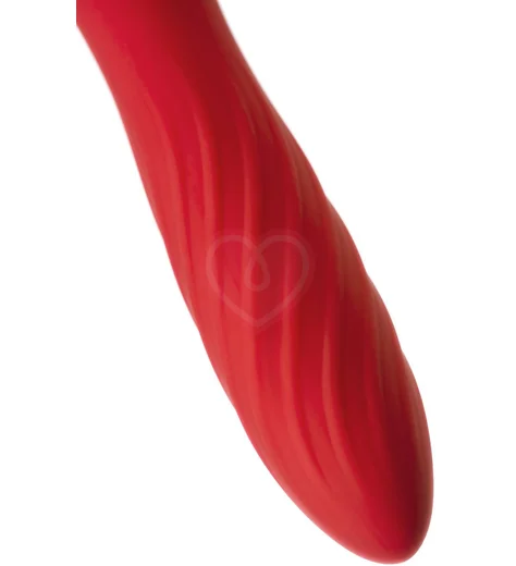 Двусторонний вибратор-массажёр Black Red by Toyfa красный с чёрным фото 2