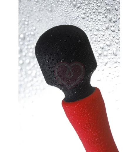 Двусторонний вибратор-массажёр Black Red by Toyfa красный с чёрным фото 3