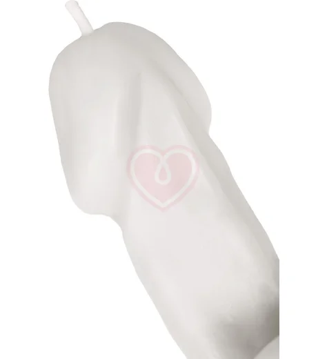 Декоративная свеча в форме члена Pecado белая 47 г фото 4