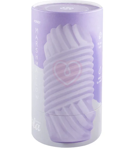 Мастурбатор с двухсторонним рельефом Marshmallow Maxi Honey фиолетовый фото 5