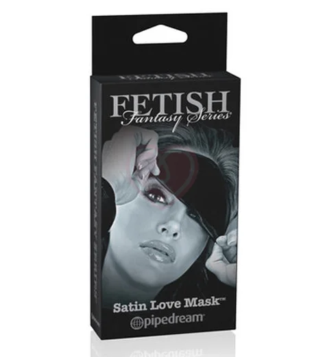 Маска атласная Pipedream Satin Love Mask чёрная фото 2