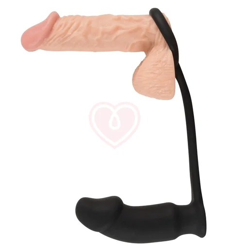 Вибропробка с кольцом для пениса Black Velvets фото 2